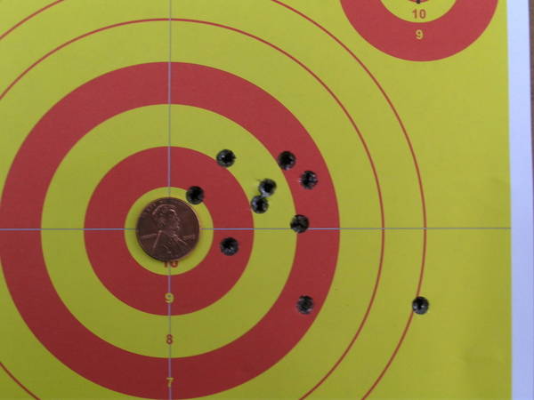 First 10rds out of my Winchester 68. Need to get used to the trigger pull but I think it has potential. 25meters.