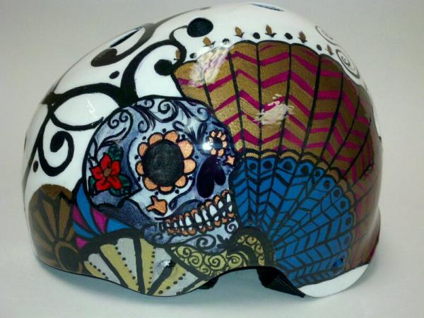 Left Side of my roller derby helmet